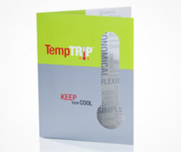 exterior of sales kit for temptrip designed by oblique design