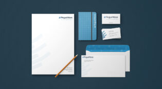 stationery design for rogue wave