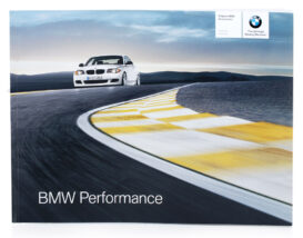 front of brochure material for bmw