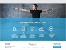 website design for backlab