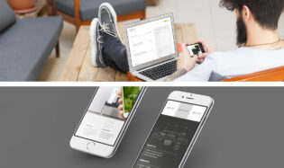 groio mobile and website designs
