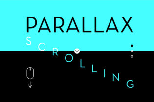 text reading parallax scrolling