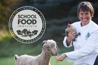 school food institute logo with founder